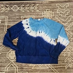 Old Navy Size Small Blue Tye Dye Sweatshirt
